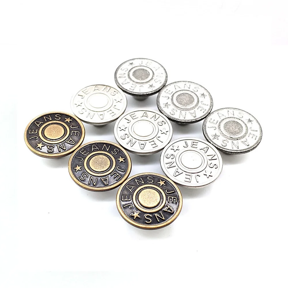Customized Design Classic Embossed Shank Button High Quality Zinc Alloy Round Sustainabl Buttons