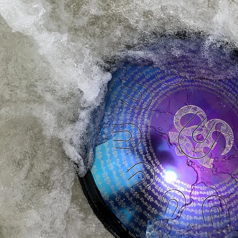 UU drum size 16inch musical scale handpan with free case and mallets steel tongue drum