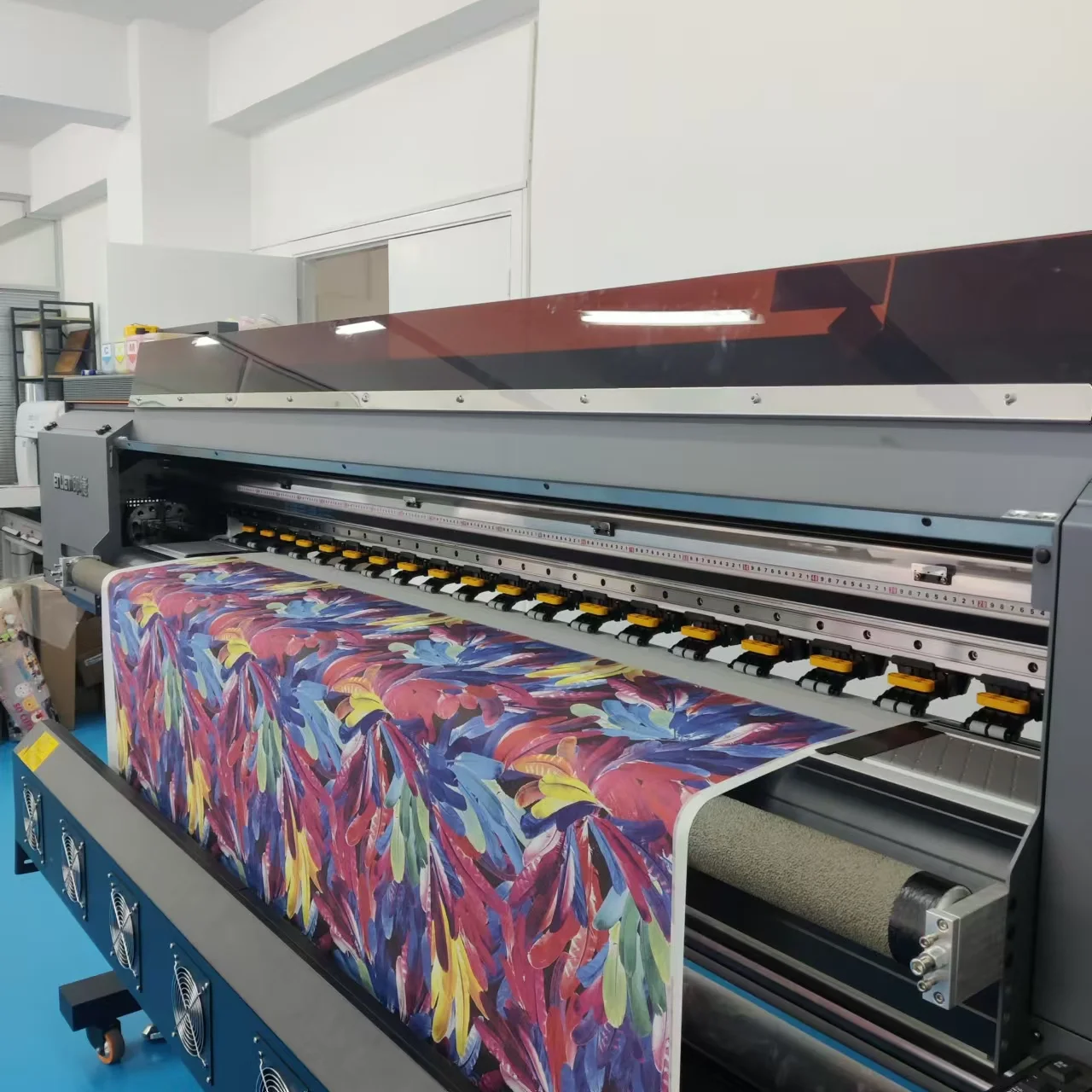 Enjet E74 4 heads epson i3200 with 1.9M width sublimation printer for polyester heat transfer machine