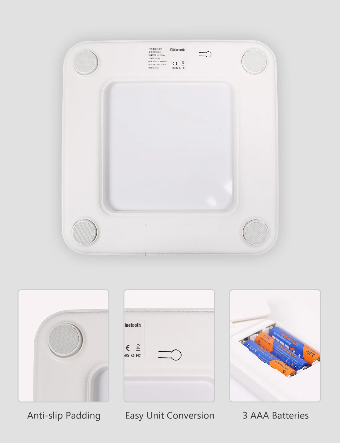 Sinocare Smart Electronic Body Fat Weight Scale Analyzer Intelligent Wireless Digital Electronic Scale Bathroom BT