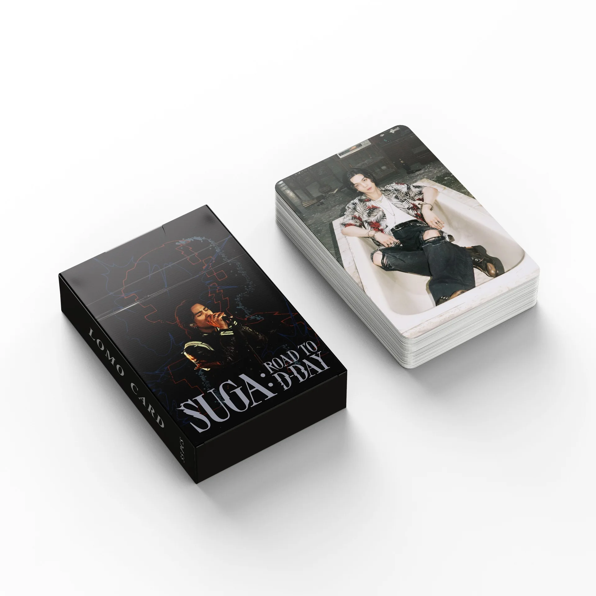 YUWEI Photo Cards SUGA Road To D-Day Agust D LOMO Cards KPOP Post Cards for Bangtan Boys SUGA