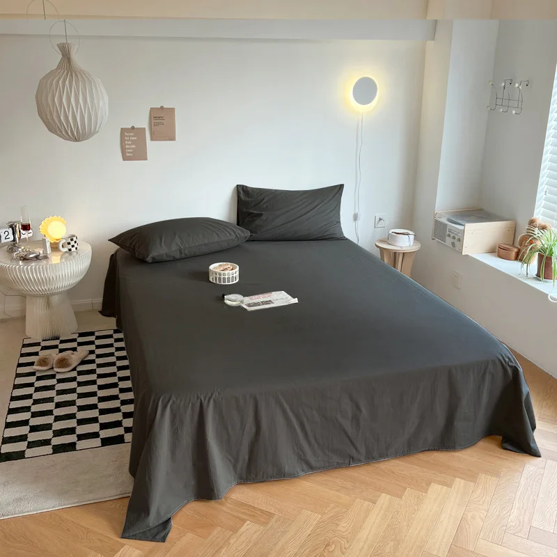 wholesale cheap polyester bedding flat sheet 3pcs bedsheets sets