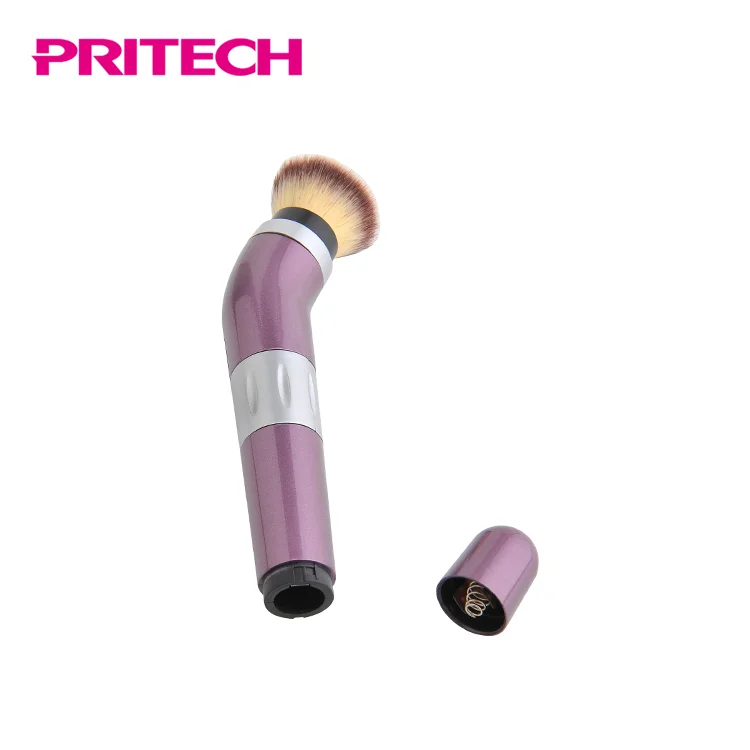 PRITECH Вращающаяся головка щетки электрического кистей для макияжа с ручкой в форме эргономичной