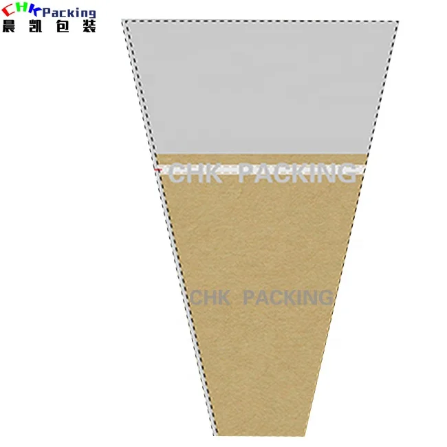 CHK packing silk holographic needle perforated flower card packaging sleeves wrapping floral bags