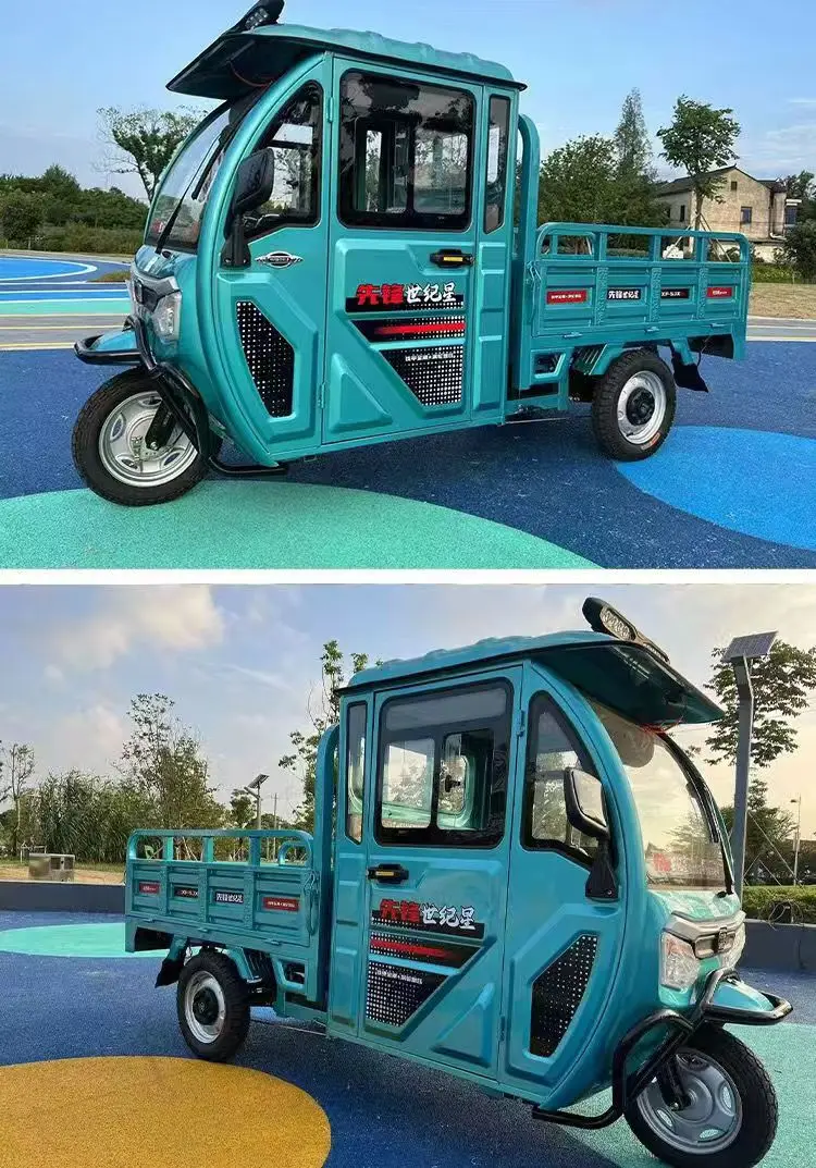 semi-closed 3 Wheel Motorcycle Cargo tricycle 60v 1000w  tricycle Vehicle China