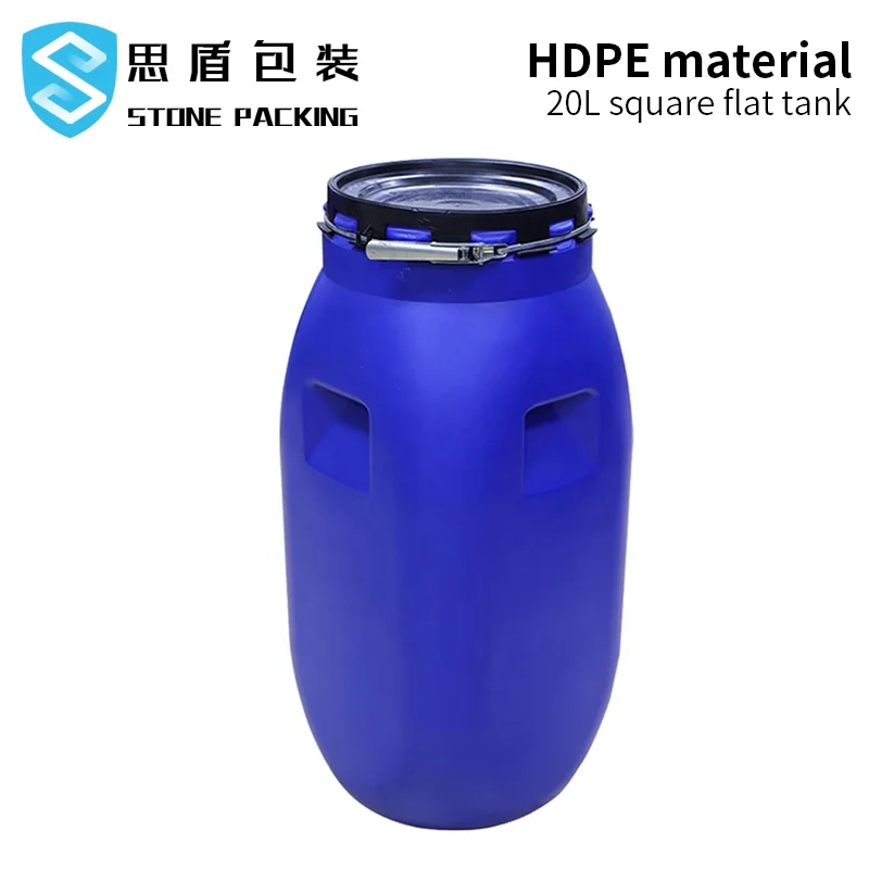  110 л пластиковый квадратный jerrycan HDPE синий барабан с открытым верхом кг ведро под заказ литров бак для химической пищевой