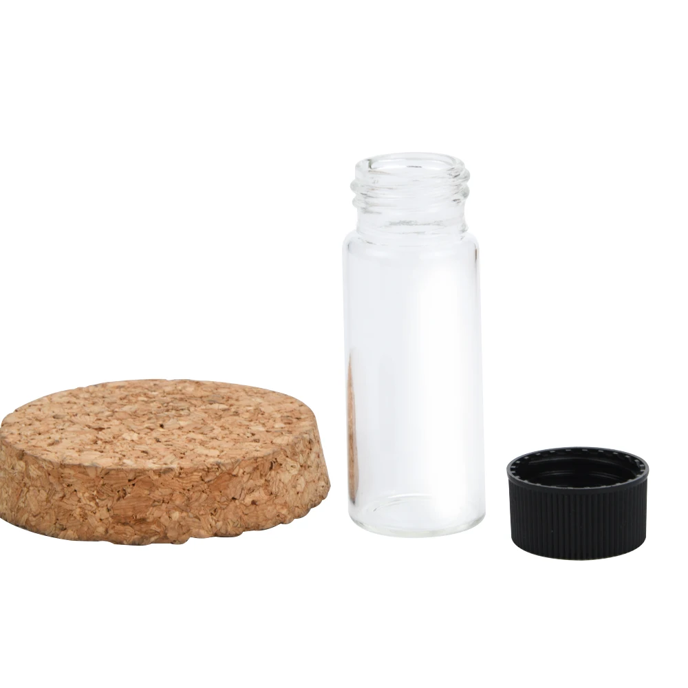 1.5ml clamp top glass sample vial glass hplc vials pharmaceutical storage bottle sampling vials