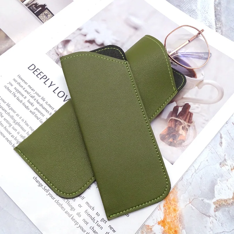 Wholesale Leather Glasses Case PVC Leather Folding Sunglasses Packaging Boxes