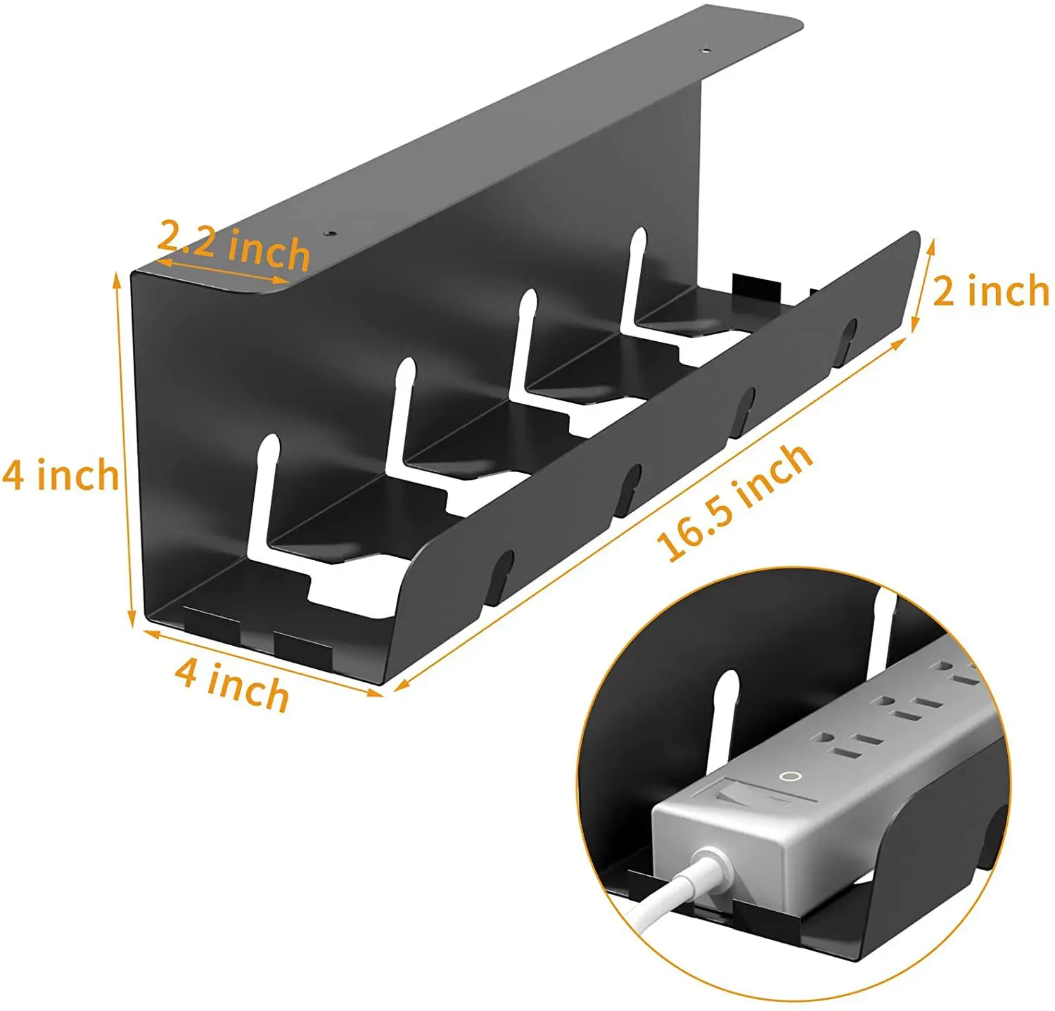 Office furniture cable tray Retractable Cord Organizer Cable Management Tray