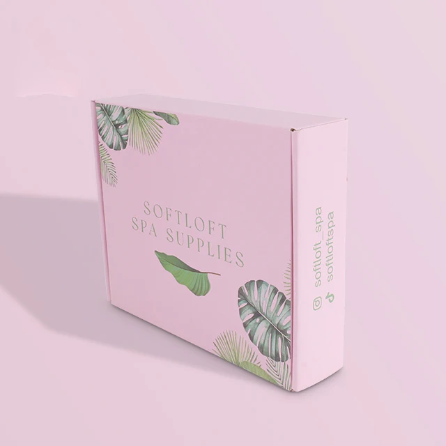 Wholesale Custom Logo Corrugated Paper Box Cute Cosmetic Shipping Box For Shampoo Packaging