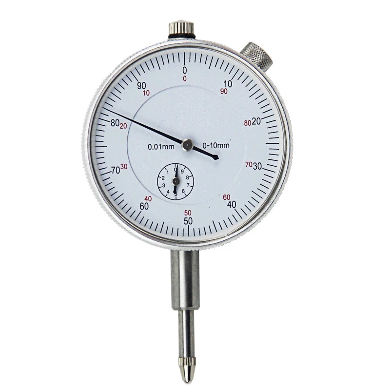 0-10MM High Precision Steel Pointer Dial Tester Mechanical Indicator Dial Indicators Gauge