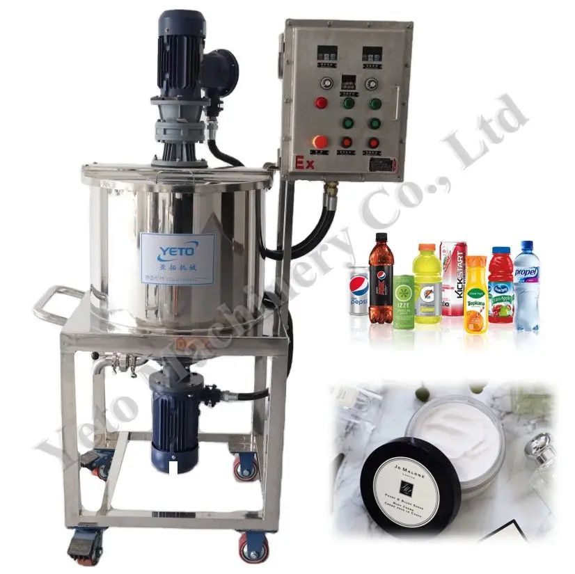 Essential Oil Industrial Liquid Soap High Shear Speed Homogenizing Emulsifier Reactor Mixing Equipment Agitator Motor Controller