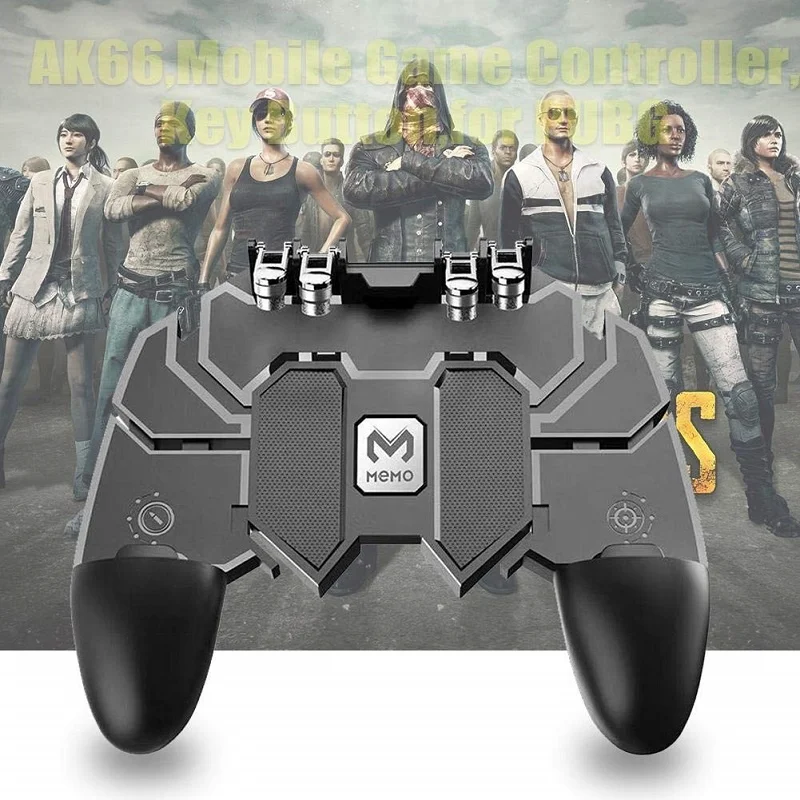 Pubg Game Gamepad AK66 For Mobile Phone Shooter Trigger Fire Button Game Controller Joystick Metal Trigger