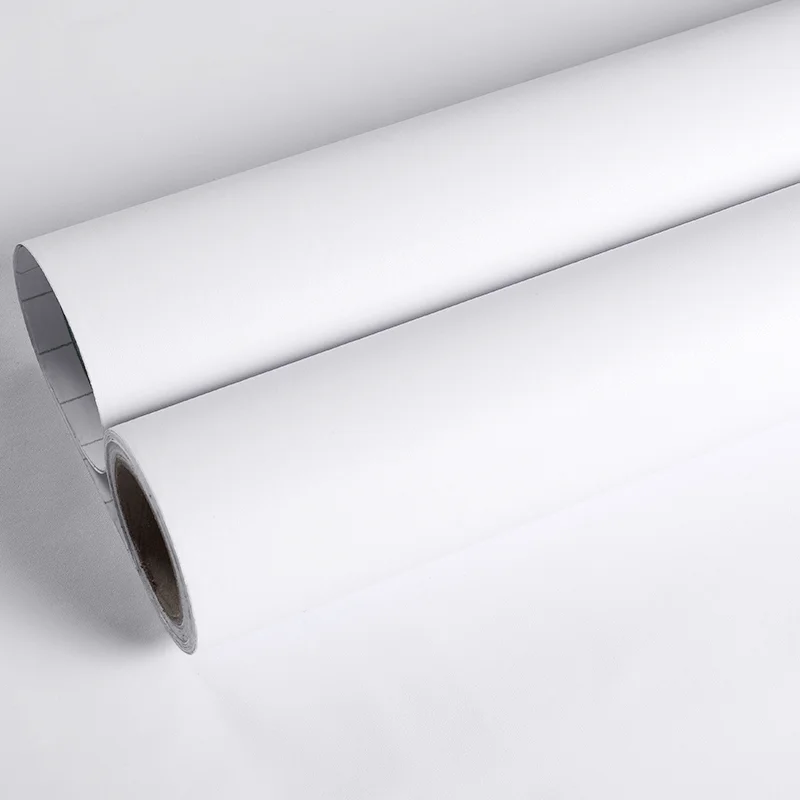 1.22*50m  Pvc Decorative Waterproof White Room Wallpaper For Home Decoration