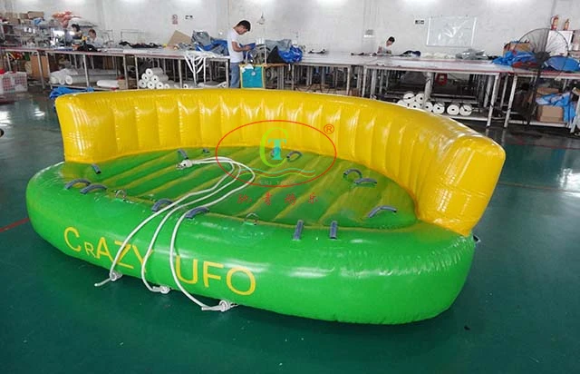 Inflatable Disco Boat Water Toy, Inflatable Water Spinner Gyro, Disco Boat Tube