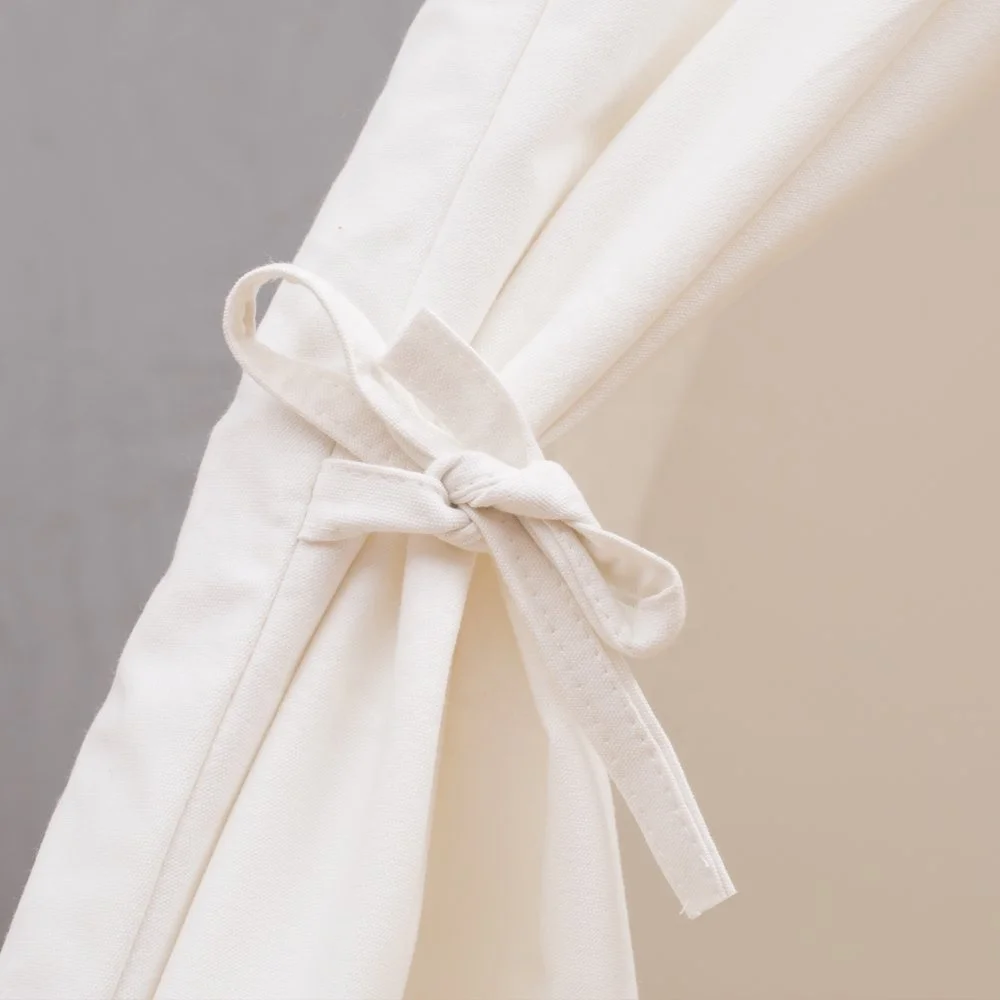 Portable Kids Cotton Teepee tent Canvas Indian Children Play Tent Kids Playhouse, Class White One Window Style