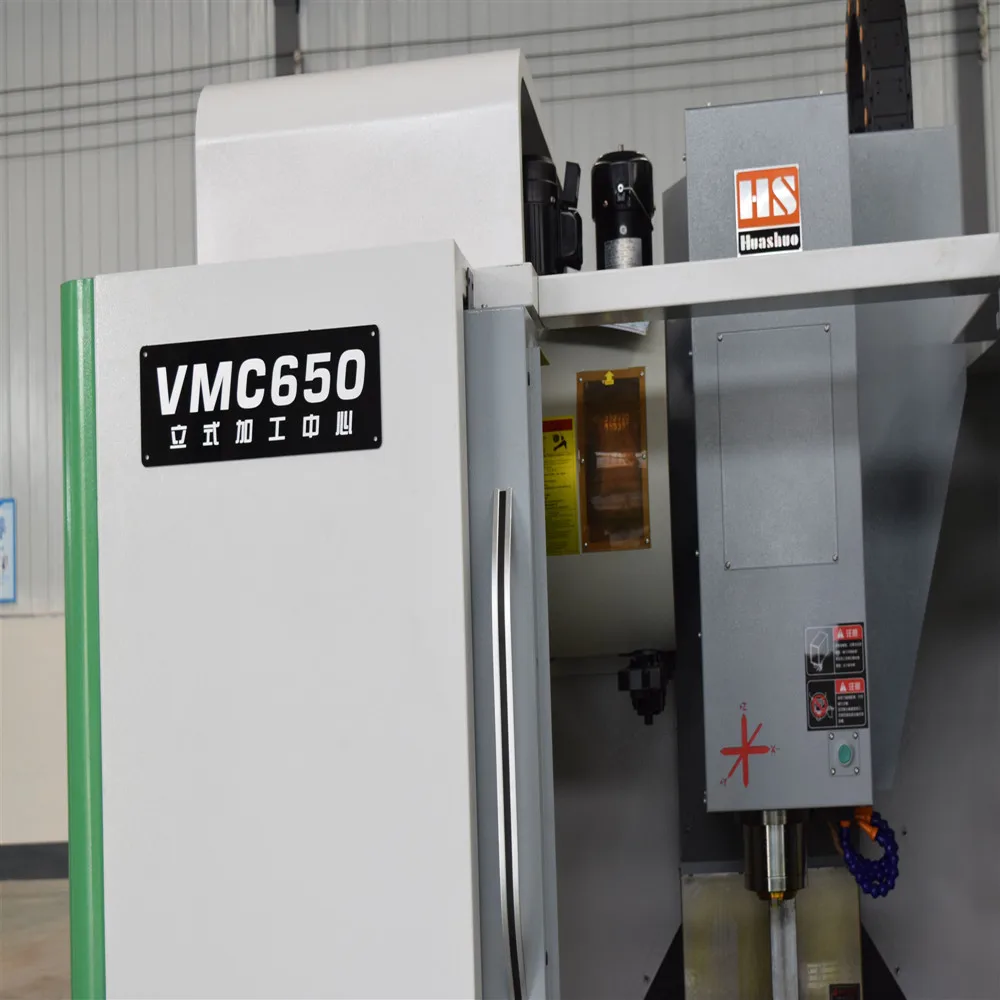 2024 VMC650 CNC Vertical Milling Center with GSK FANUC Mitsubishi Control Single Motor 3-Axis 8000RPM BT40 Automatic Tool Change