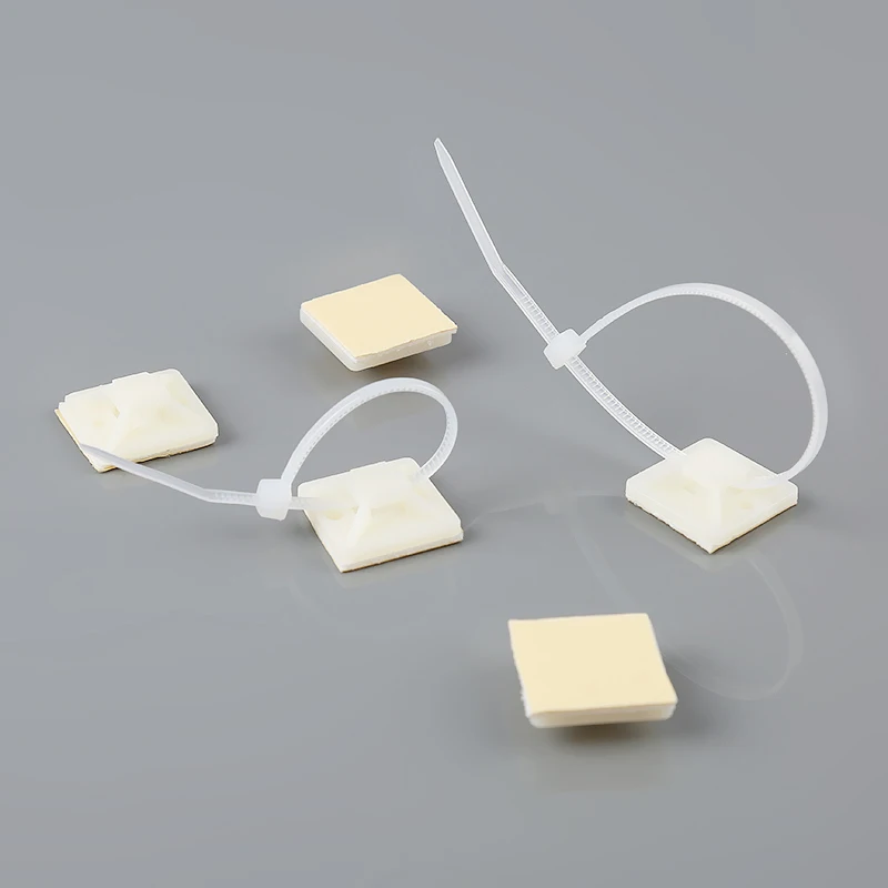 Free samples eco-friendly high quality tie mounts nylon adhesive cable tie mount base zip tie mount