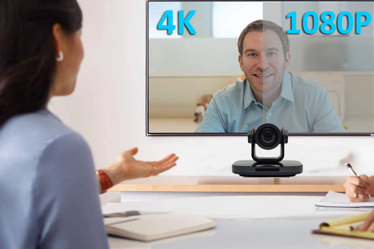 High Quality UHD Low Illumination Gravity Sensor RS232 RS485 Remote Control Camera 4K Video Conference