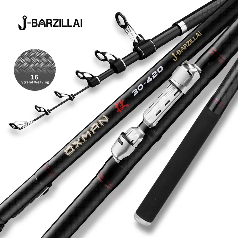oxman Fishing Rod 3.6-5M 5 Section Carbon Fishing Rod Telescopic Fishing Rod