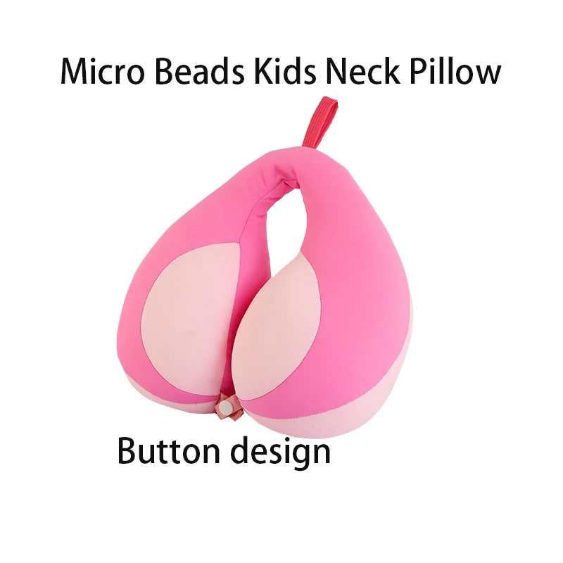 Wholesale Hesen Cheap OEM ODM U Shape Micro Beads Travel Neck Pillow For Kids