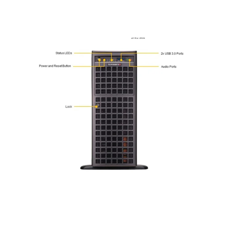 SuperServer SYS-740GP-TNRT Ai Artificial Intelligence Deep Learning Training Gaming Desktop Computer Servers Case