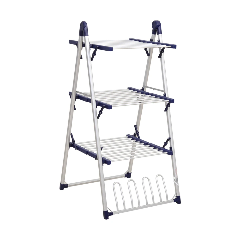 
SHARNDY household 3 tier clothes drying rack free standing clothes airer rack electrically drying clothes dryer 