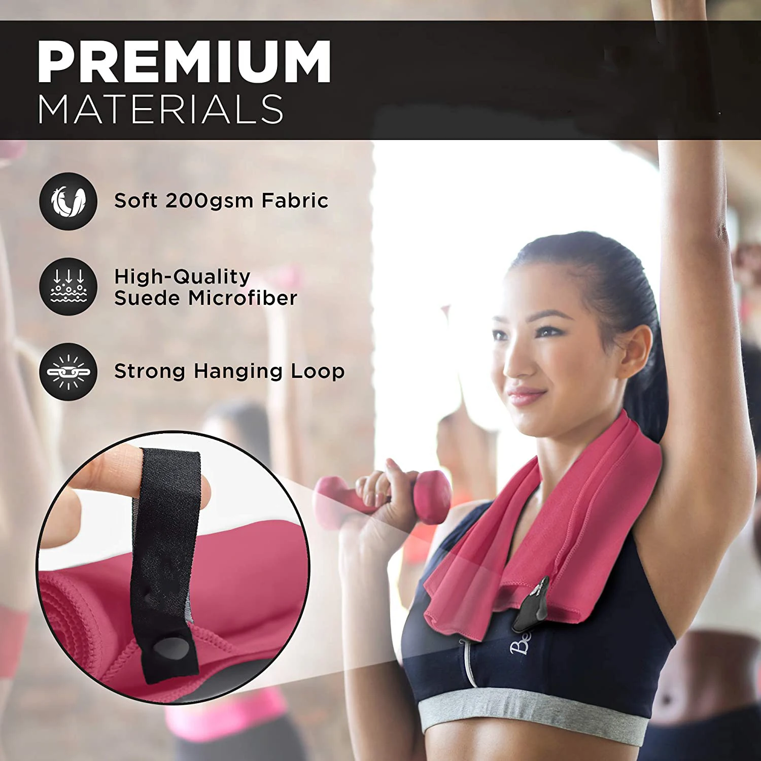 Microfiber outdoors sport gym towels suede beach towel fitness sport sweat towels