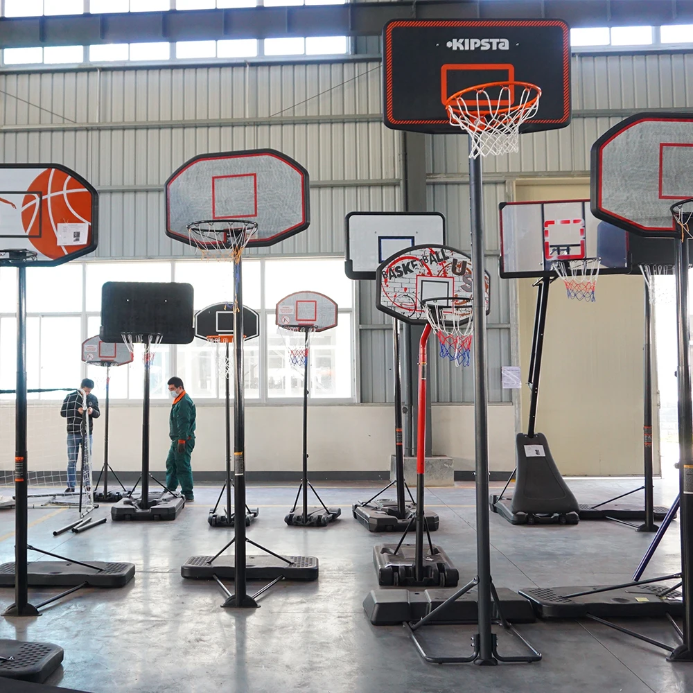 IUNNDS wholesale portable indoor height adjustable basketball goal system hoop with stand