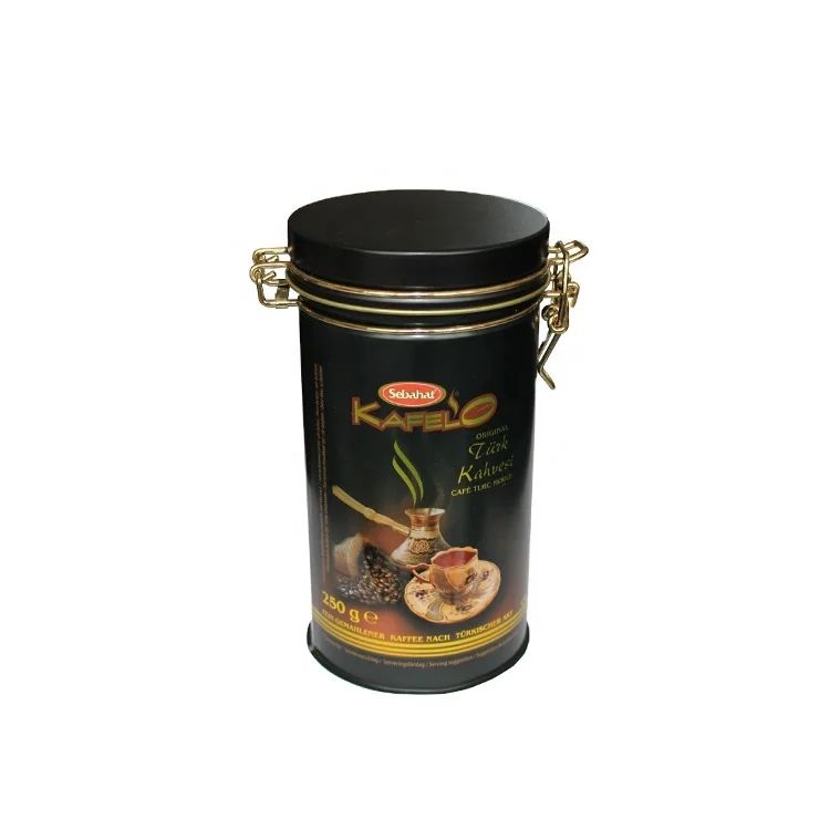 High Air Tightness Round antique coffee cans With Easy Open Lid Coffee Tin Can