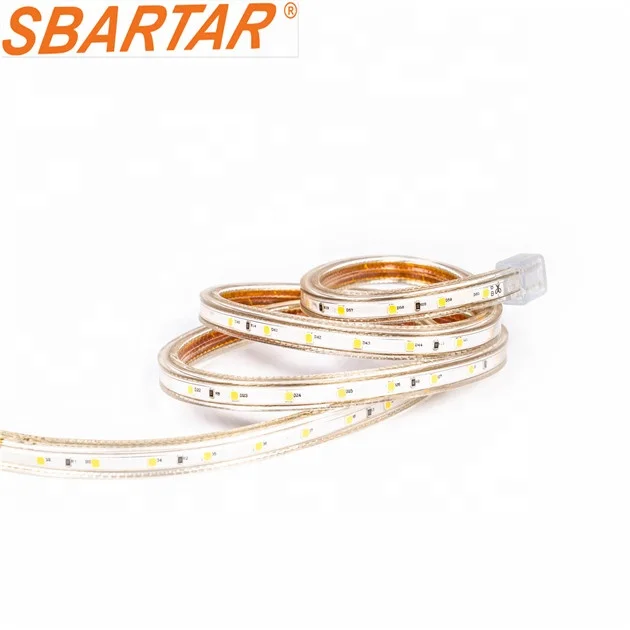 
 Светодиодная лента 110 В/220 В 1 м/3 м/5 м в блистерной упаковке SMD2835 60 светодиодов/м IP65 водонепроницаемая светодиодная лента со шнуром питания  