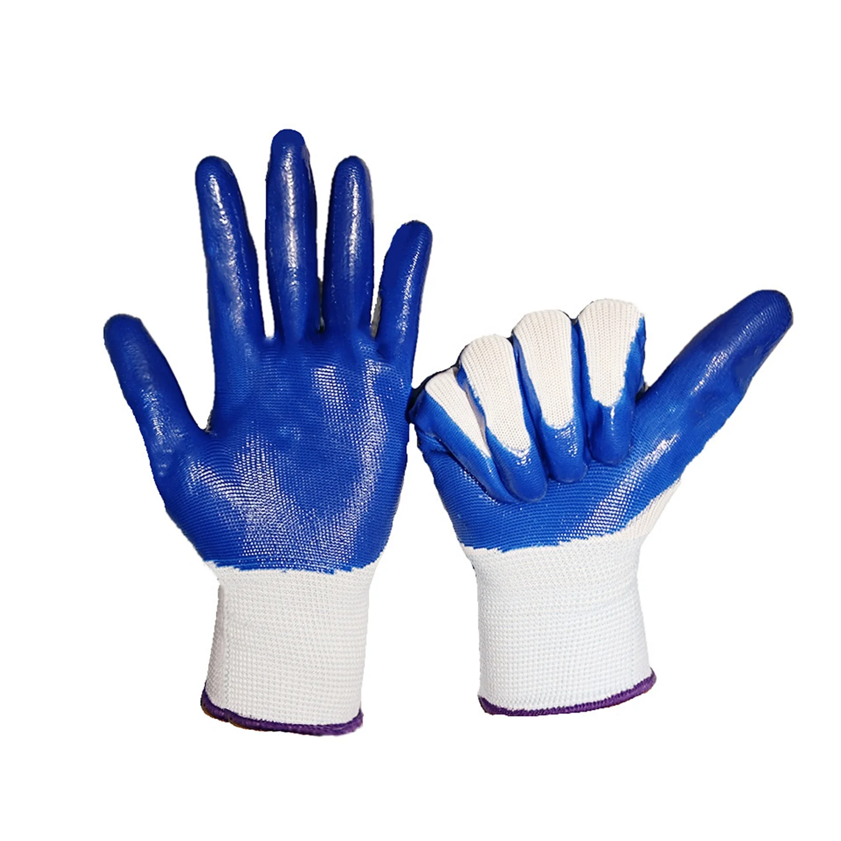 Wholesale Latex Dipped Nitrile Cut Resistant Gloves Knitted Coated Work Safety Gloves