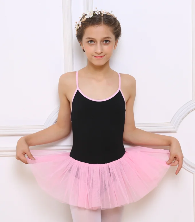 New Arrival Girls Ballet Dance Leotards Training Dance wear girls ballet performance leotards with skirt