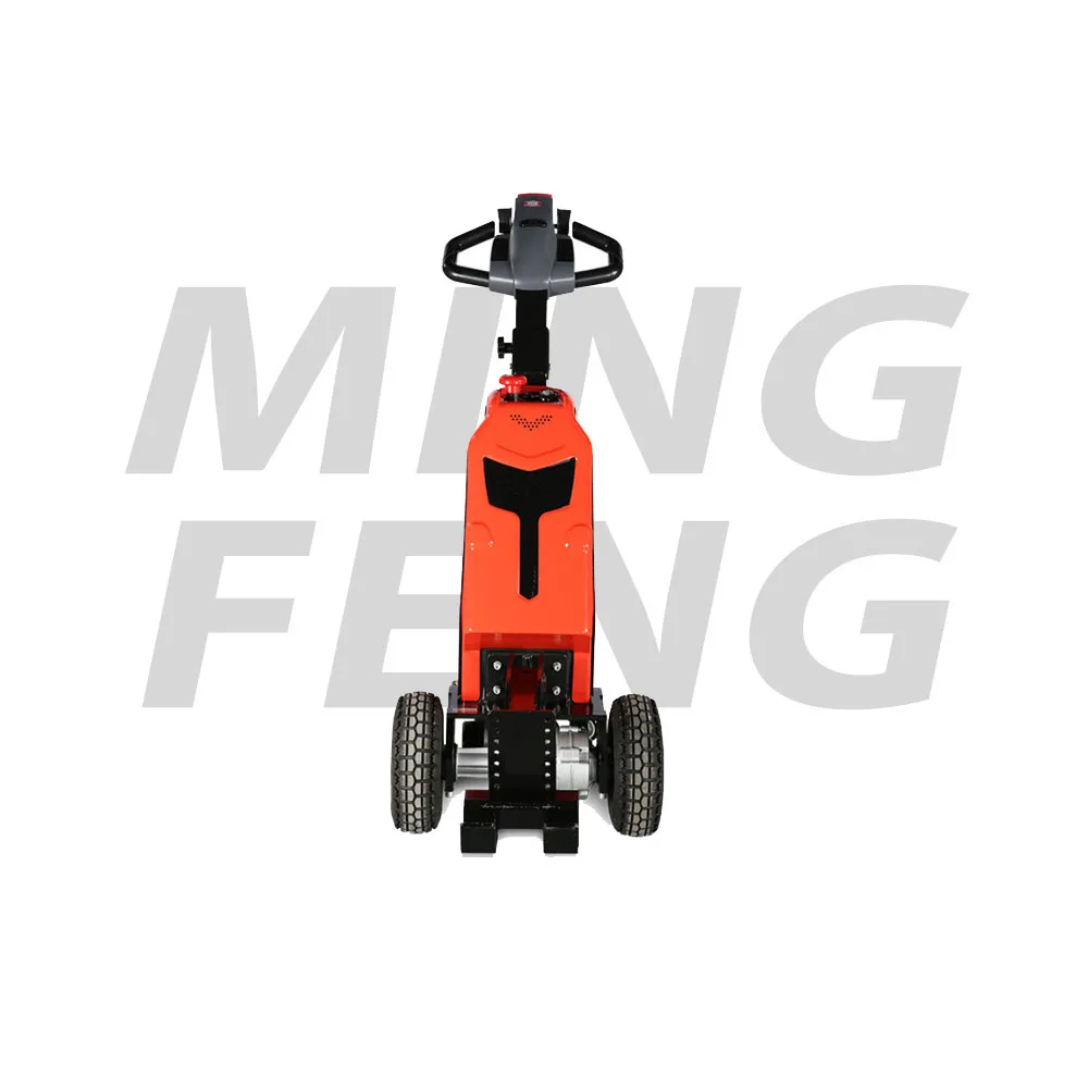 mingfeng 1.0t all electric small dolly automatic walking type tractor truck mini electric tow tractor for sale