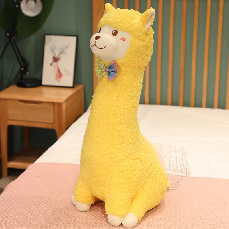 Rainbow Alpaca Pillow Plush Toy Doll Bed Pillow Manufacturers  Wholesale  Cushion Birthday Gift Home Decoration