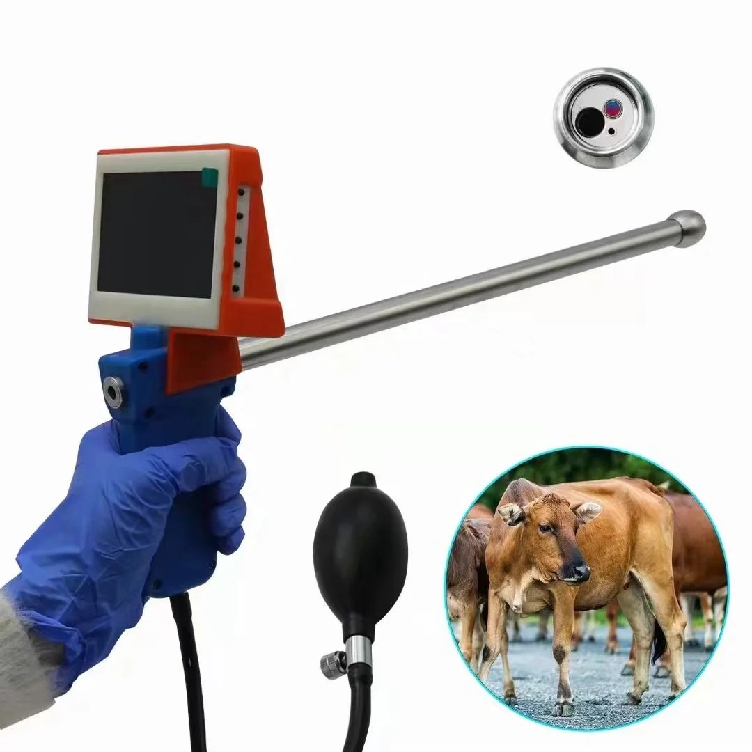 lowest price digital high definition hd camera veterinary animal cow artificial insemination visual endoscope