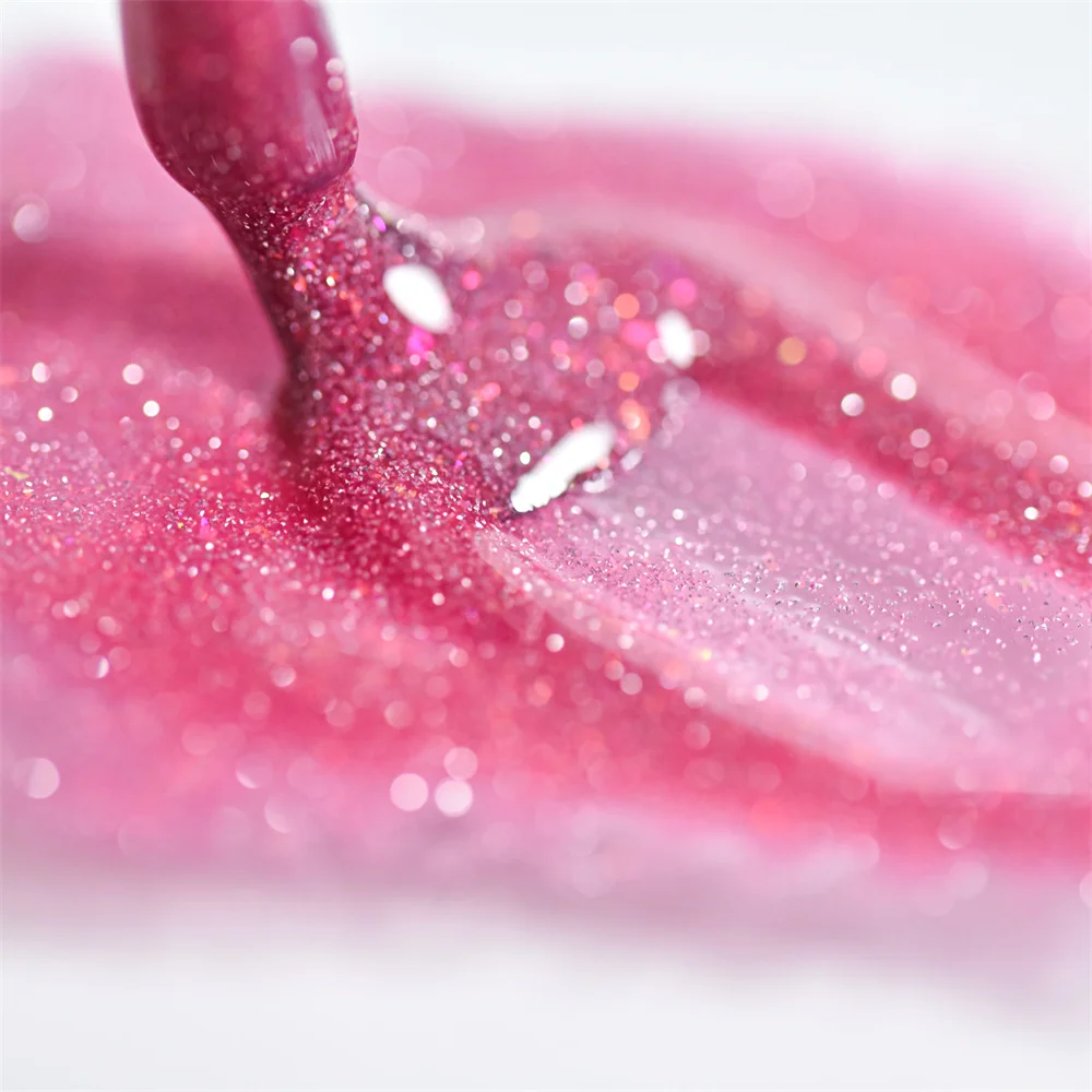 Yanling 2023 Natural Nontoxic UV Gel Supplier Glitter Color Changing Gel Nails Private Label Oem