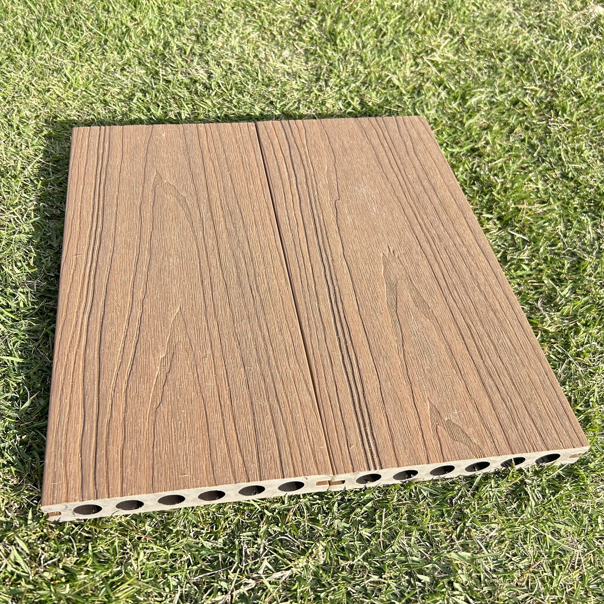 Eco Friendly 3D Embossed Wood Grain 3D Flooring Price Teak Decking Price Plastic Composite Deck Board Composite Timber Decking