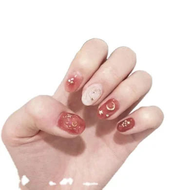 
Wholesale Fashion Leopard Print Manicure False Nail Tips Wearable Detachable Full Cover Artificial Fingernails Press On Nails 