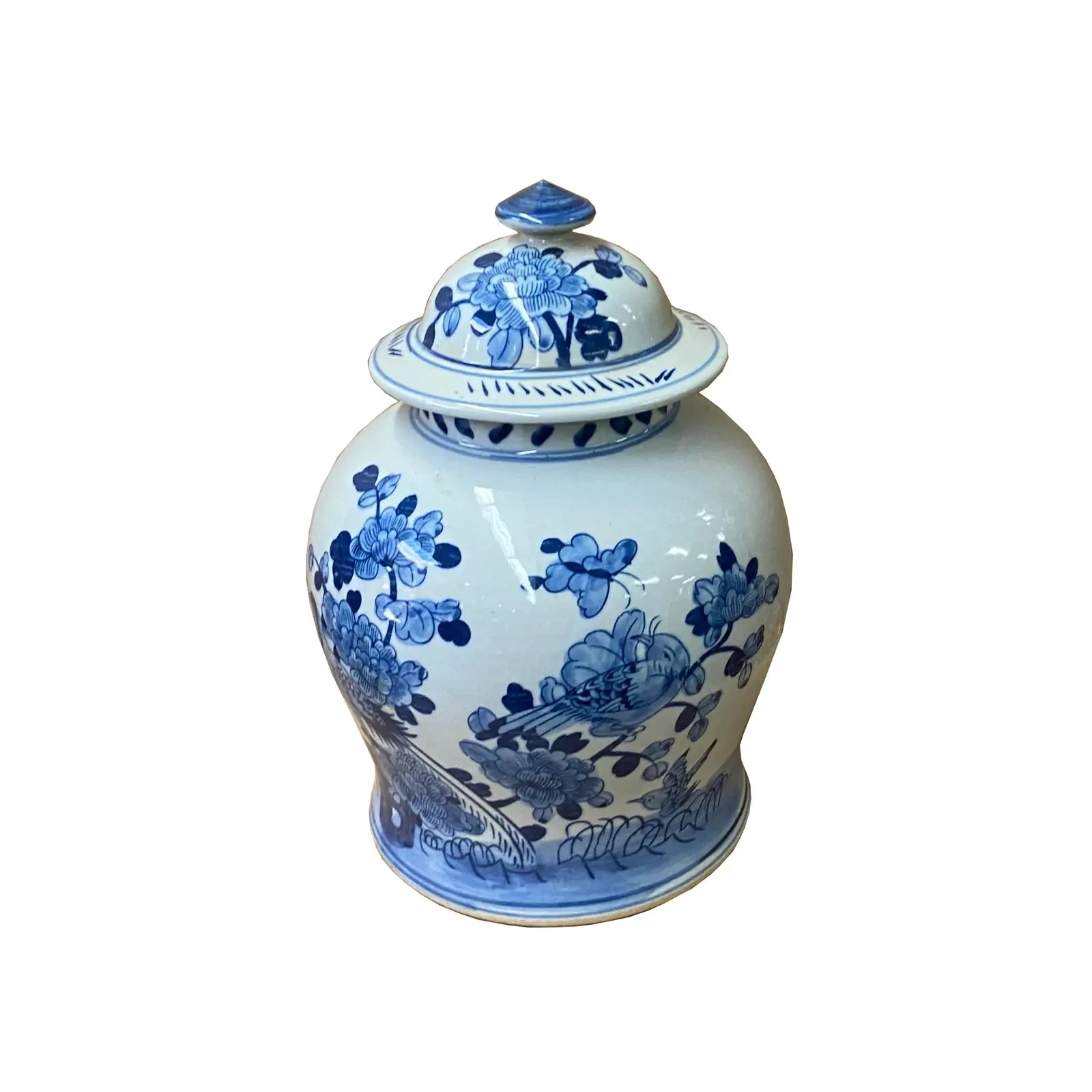 Jingdezhen синий и белый керамический имбирный кувшин для украшения дома-красивый предмет декора