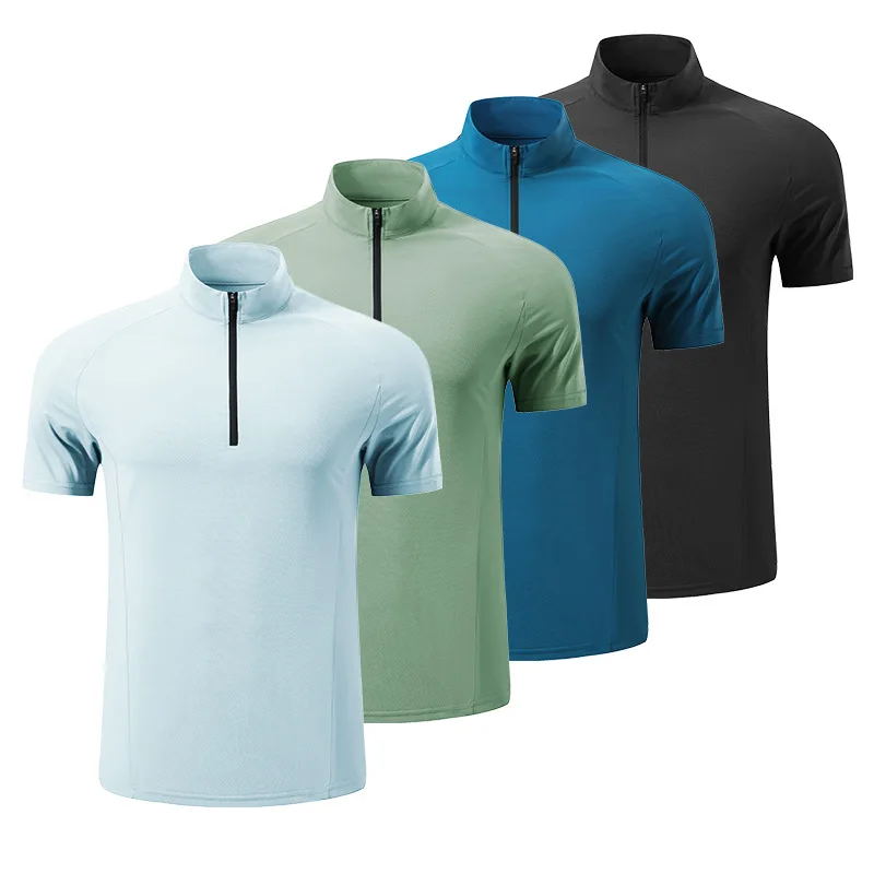 Custom Logo Gym Exercise Short Sleeve Tops Shirt Clothes Men Quick Dry Sport Breathable Running T-shirts