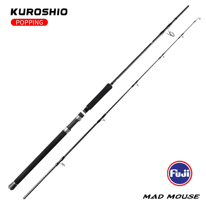 Mad Mouse Popping Rod новинка Япония полный Fuji части поперечный карбоновый катер Удочка Kuroshio 2 4 m 80H 64 88XH 28kgs PE3-10 удочка для