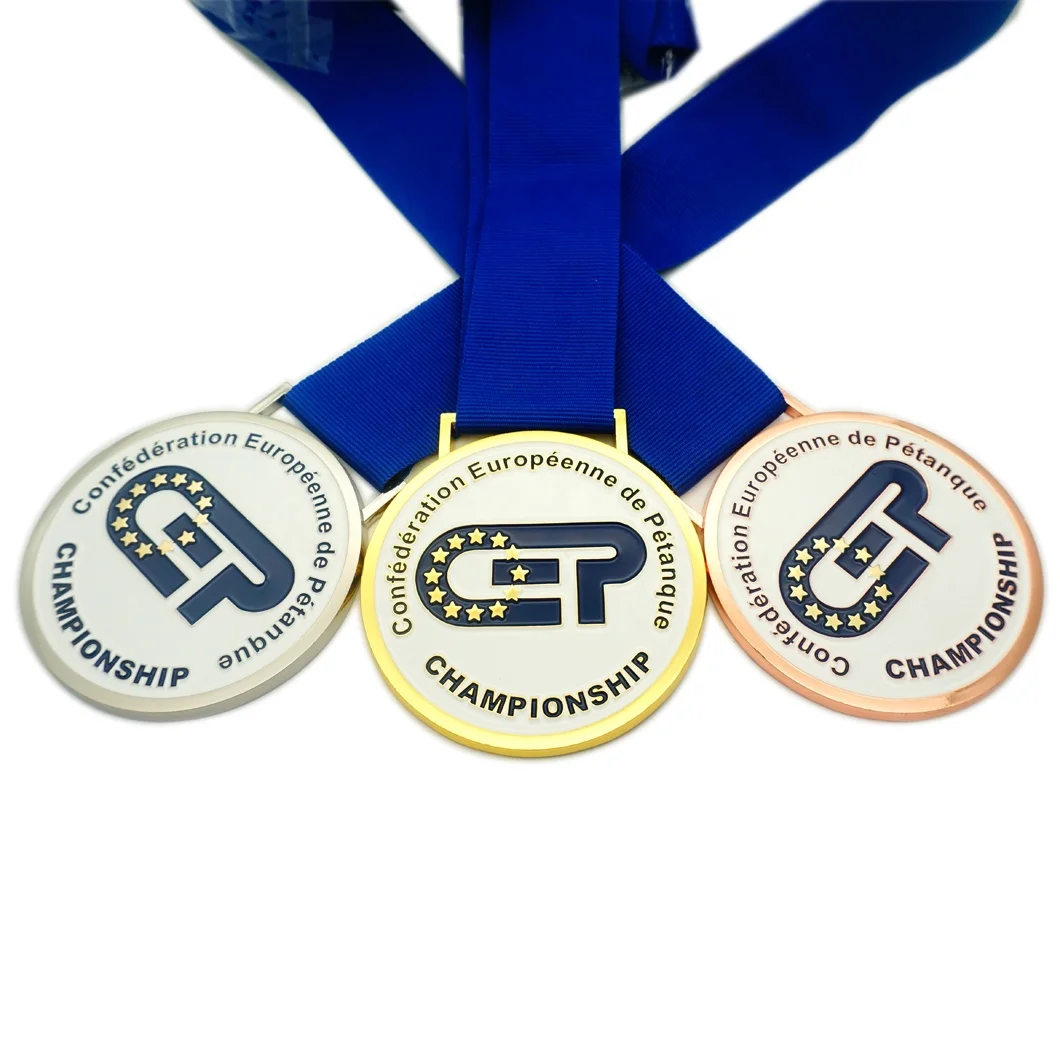 wholesale cheap design your own sport medal souvenir medallions gold silver bronze custom made miraculous medals with ribbon