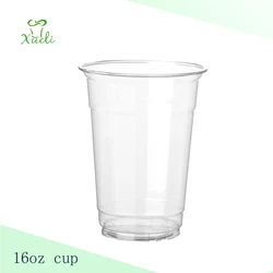 Amazon Best Seller Disposable Plastic Cup 16 oz PET Clear Plastic Cup for Cold Drink Beverage Juice Iced Drinks Water
