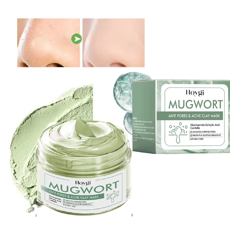 Private Label Natural Skin Care Deep Cleansing Treatment Acne Brightening Facial Mask Salicylic acid Anti Acne Clay Mud Mask
