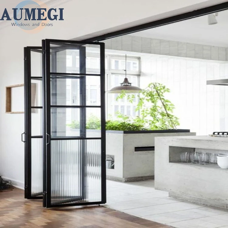Best selling standard soundproof thermal break double glass aluminium bifold door