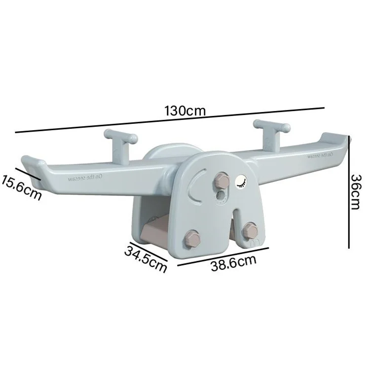 white plastic seesaw party rental balance beam