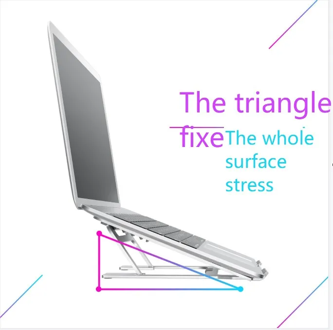2022 Amazon Is A Hot Seller Suitable  Portable Laptop Stand Aluminium Compact and Portable Laptop Stand for Desk