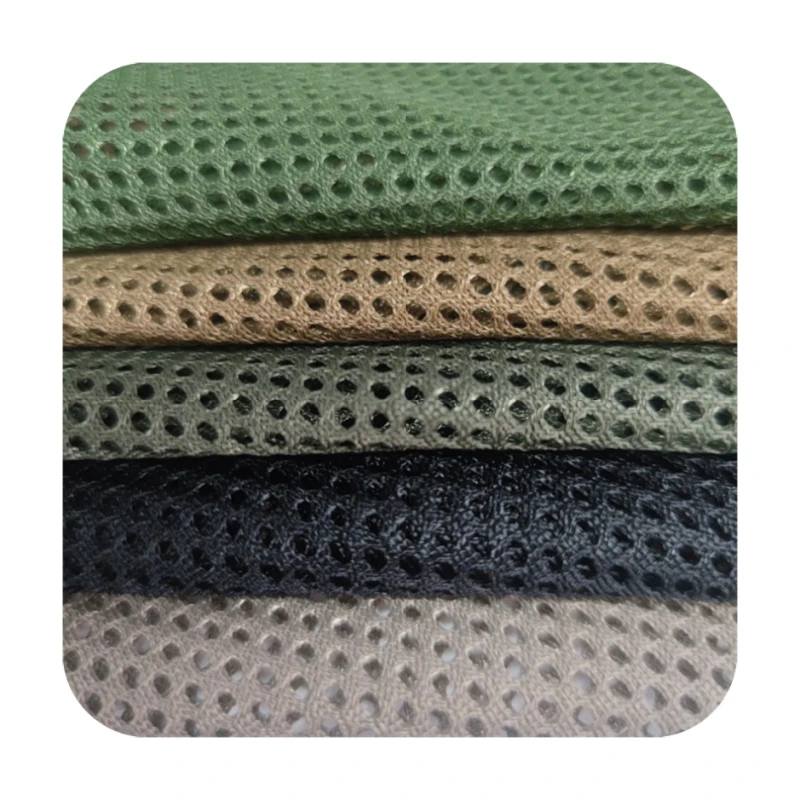 M3/ROOSO 100% polyester 250gsm high strength mesh grid poly warp knit net  fabric for backpack lining