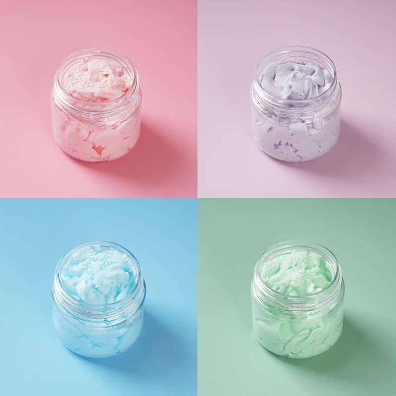 Индивидуальная торговая марка, Натуральный Сладкий красочный пузырьковый гель для душа, скраб для сахара, отшелушивающий скраб для взбивания, мыло для ванны